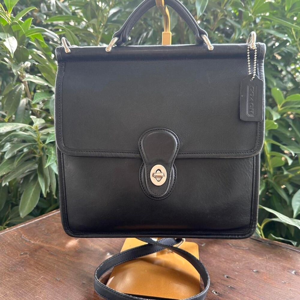 Coach Black Willis Bag Style No. 9927 with Nickel Hardware